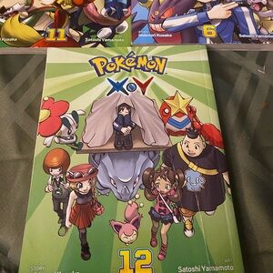 Set of 3 Pokemon Adventures X•Y Manga Volumes 6, 11, and 12 Final Volume